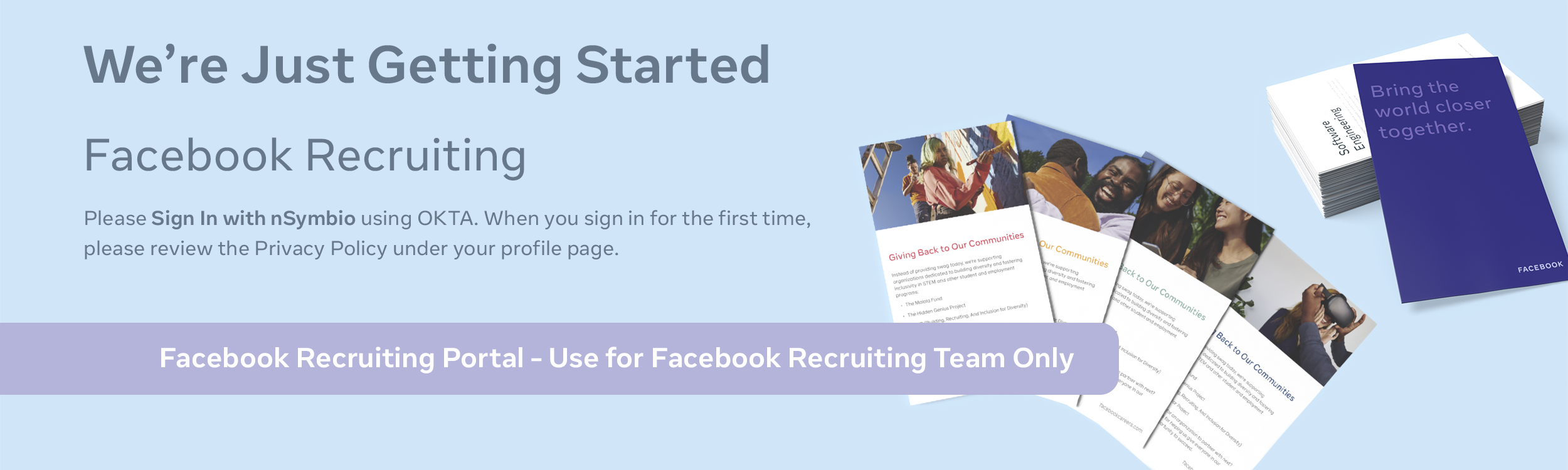 Facebook Recruiting - Please Sign In with nSymbio